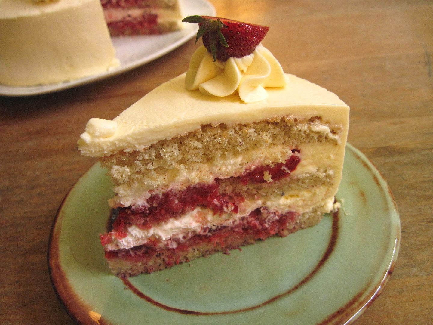 Strawberries & Cream Birthday Cake